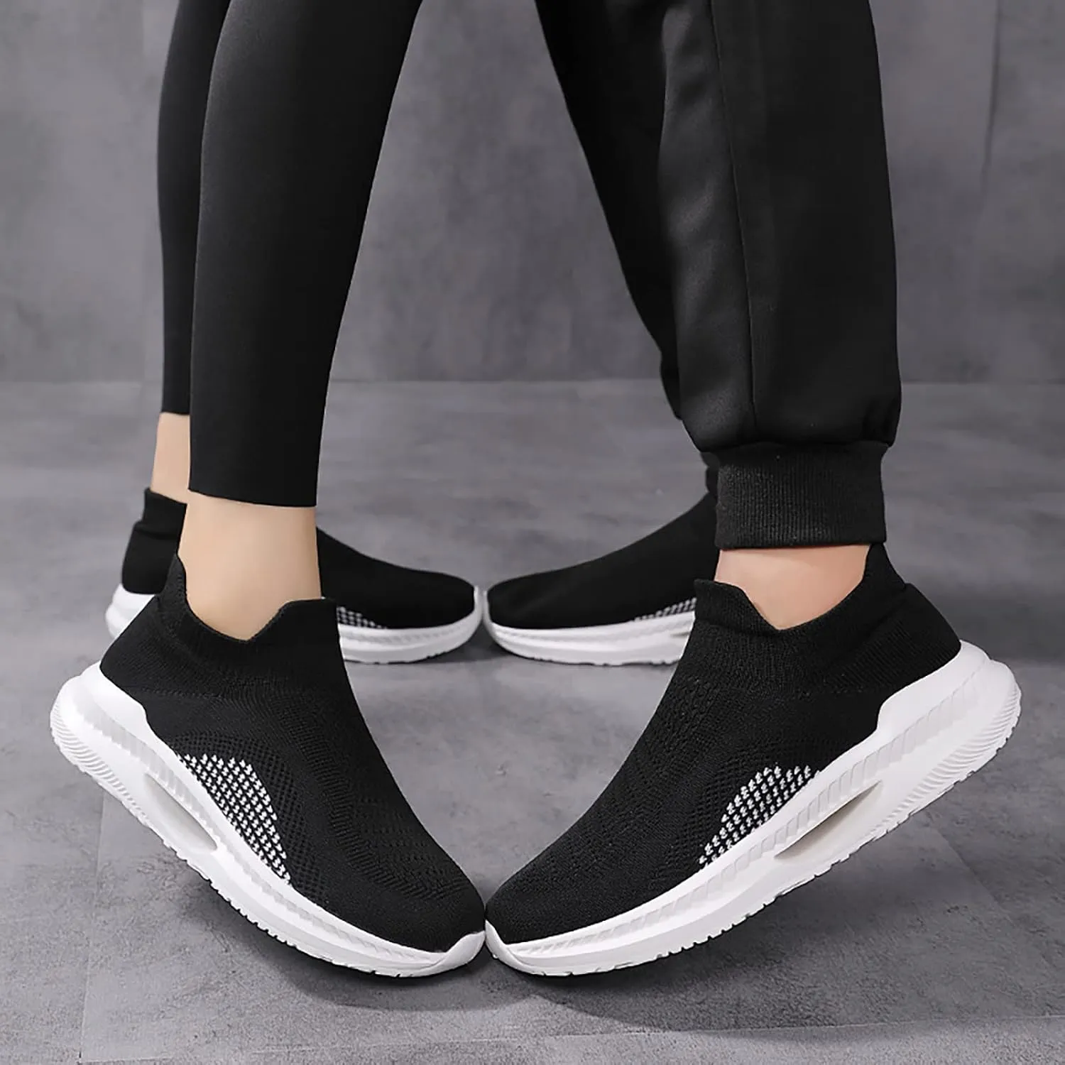 Womens Sneakers 7.5 2023 Slip On Shoes Women Winter Womens Slip On Sneakers with Arch Support Wide Toe Box Gym Shoes Women Zapatos para Juanetes De Mujer Adulta