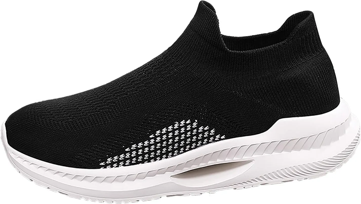 Womens Sneakers 7.5 2023 Slip On Shoes Women Winter Womens Slip On Sneakers with Arch Support Wide Toe Box Gym Shoes Women Zapatos para Juanetes De Mujer Adulta