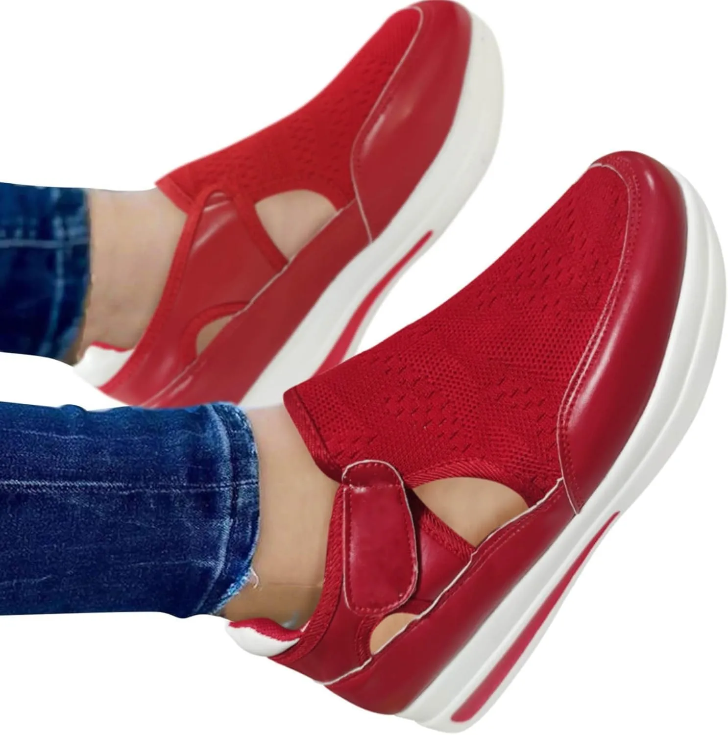 Womens Sneakers Size 6 Slip Ons Tenis De Trabajo para Mujer Antideslizante Negros Womens Slip On Shoes Wide Width Size 9 Black Tennis Shoes Women Slip Ons Women's Hiking Shoes Wide Width