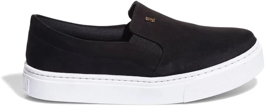 Women's Suede Slip-on Sneakers, Casual, Suede - Sneakers for Women - Shoes, Rubber Sole
