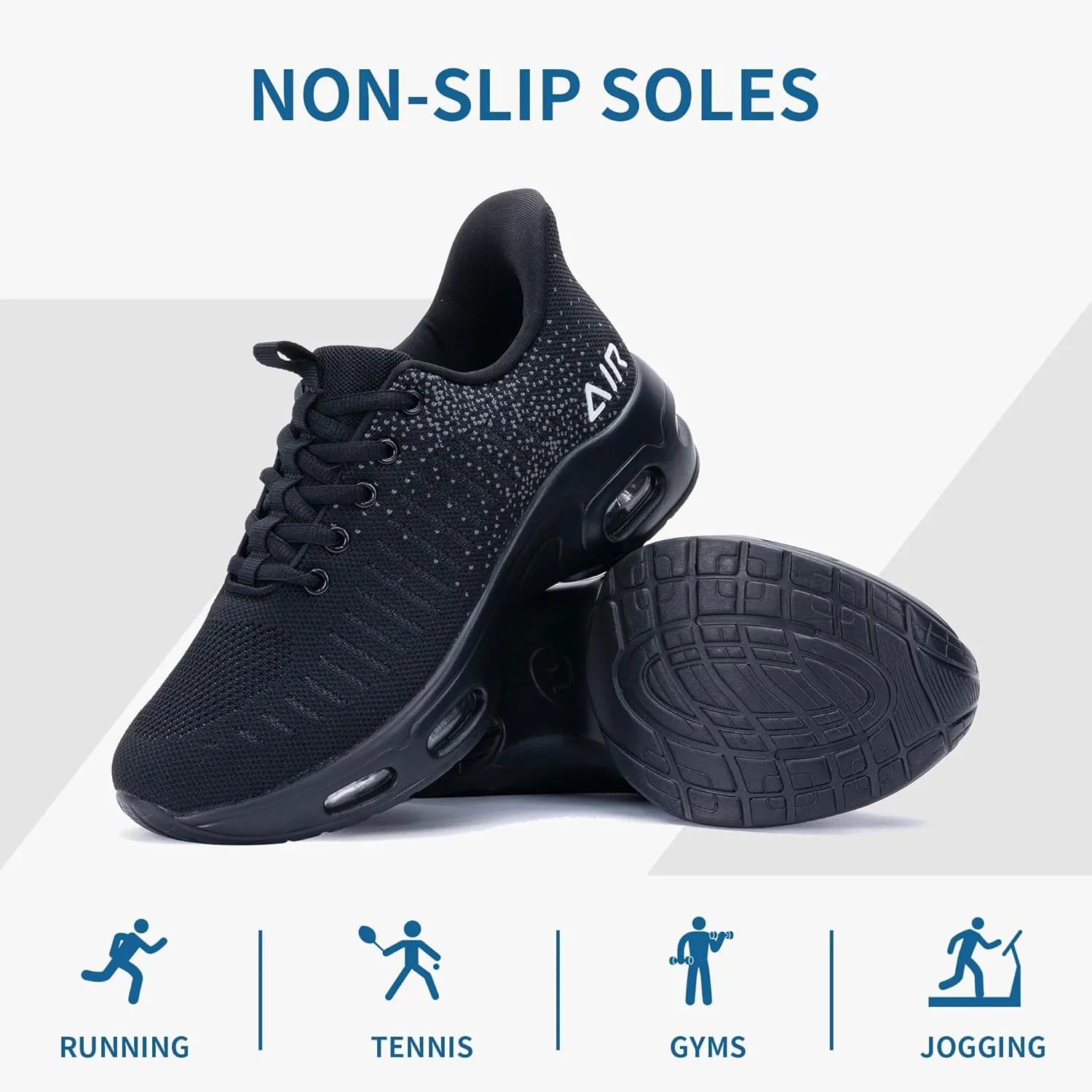 Women's Walking Shoes Slip On Sneakers, Easy Put On Air Tennis Shoes for Ladies