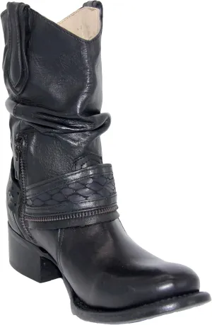 Womens Western Cowboy Cowgirl Leather Boot