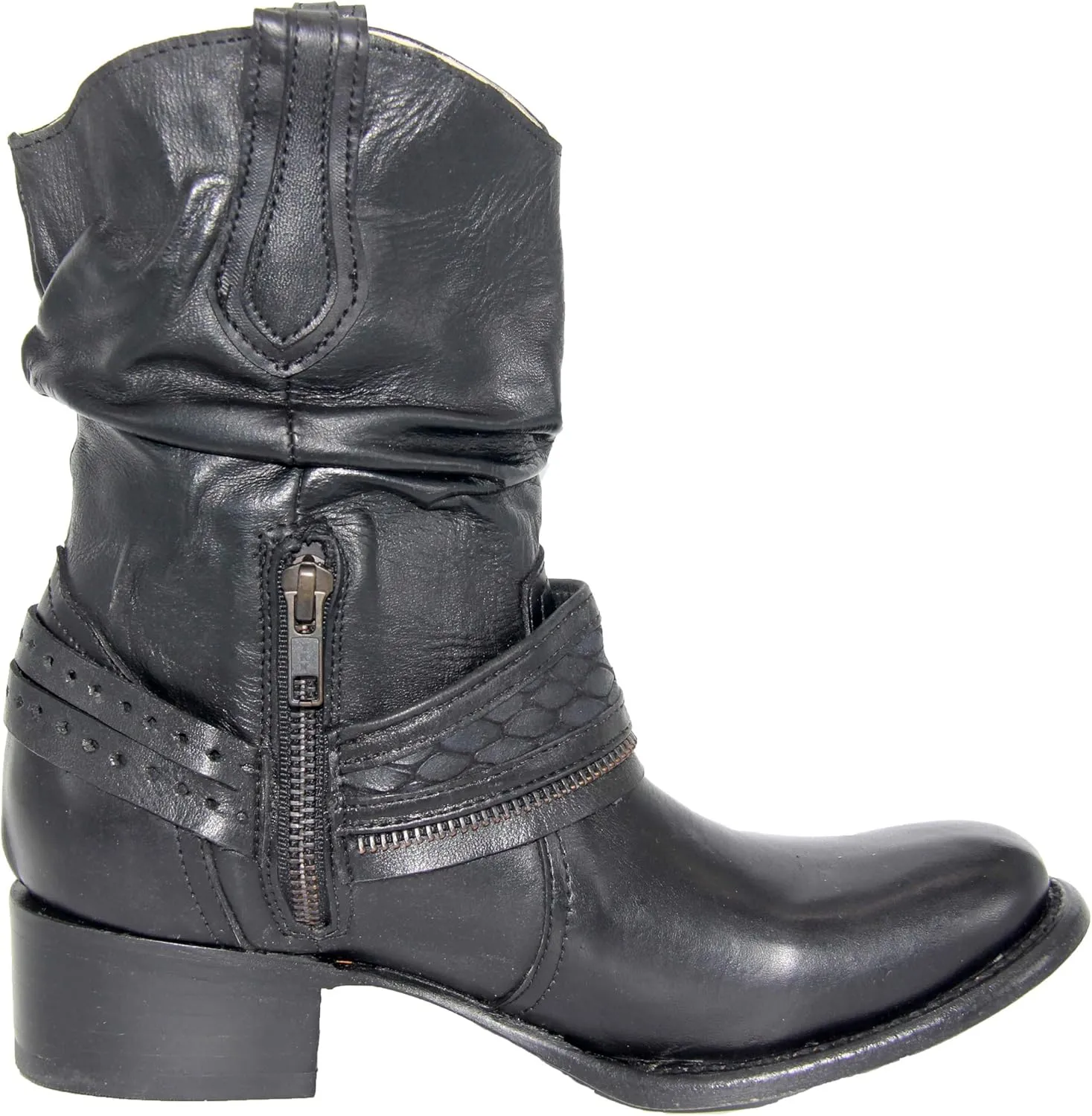 Womens Western Cowboy Cowgirl Leather Boot