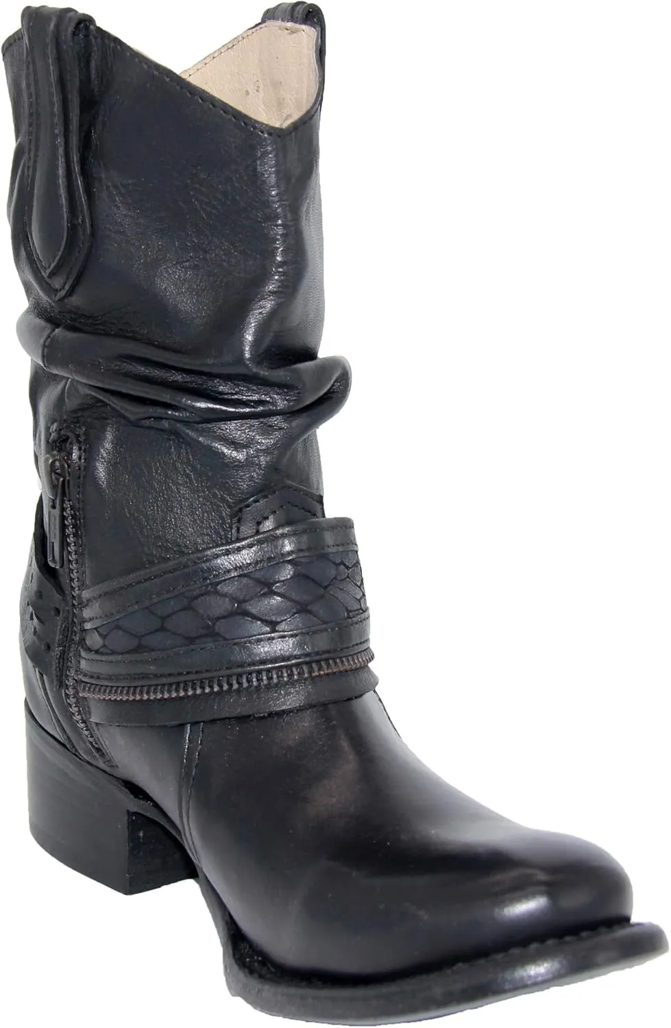 Womens Western Cowboy Cowgirl Leather Boot