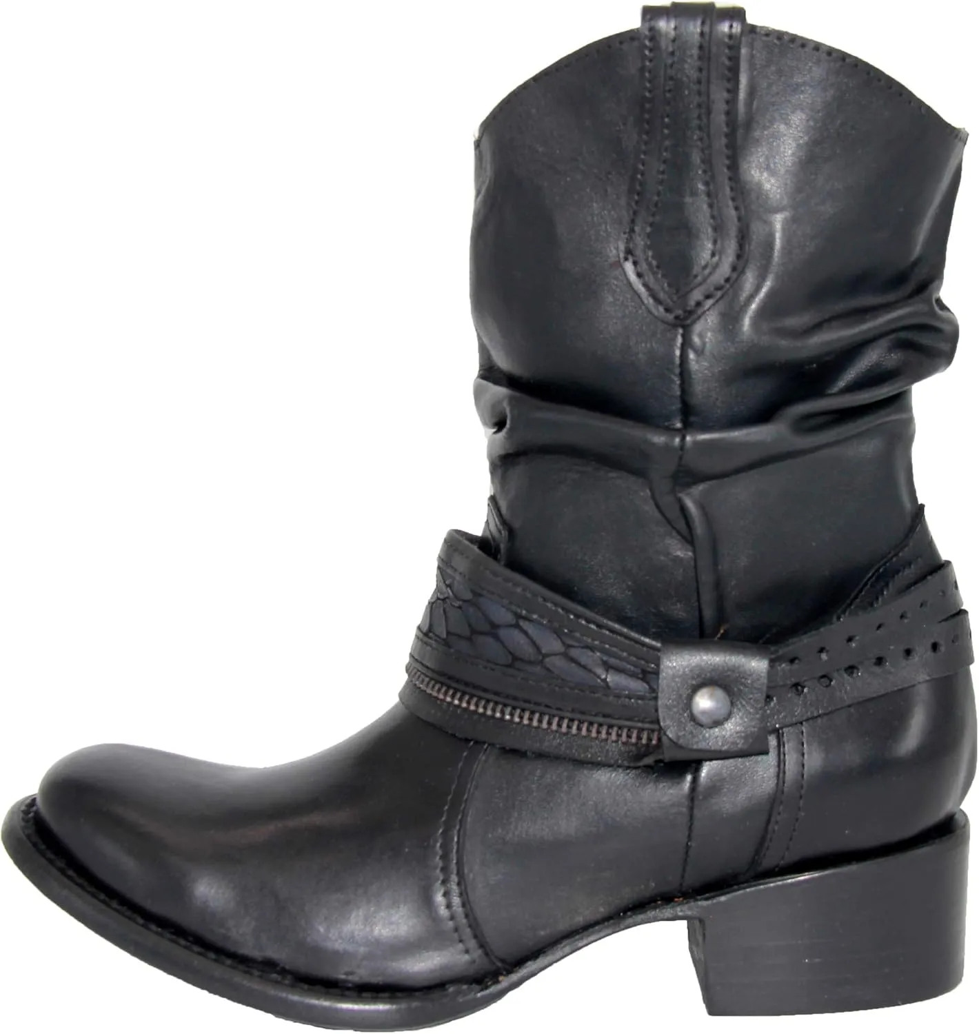 Womens Western Cowboy Cowgirl Leather Boot