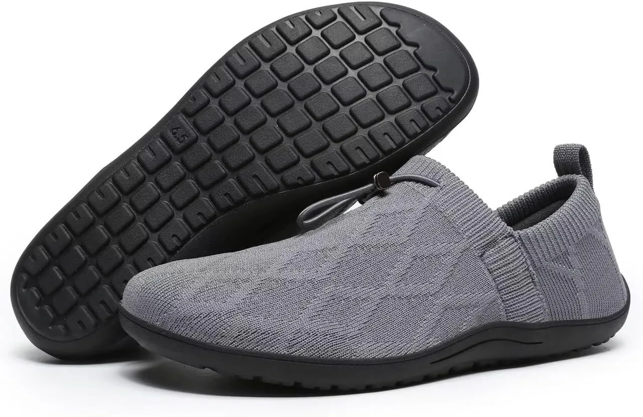 Women's Wide Toe Barefoot Minimalist Walking Shoes Comfortable Tennis Gym Athletic Flats Slip-on Sneakers
