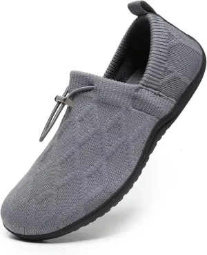 Women's Wide Toe Barefoot Minimalist Walking Shoes Comfortable Tennis Gym Athletic Flats Slip-on Sneakers