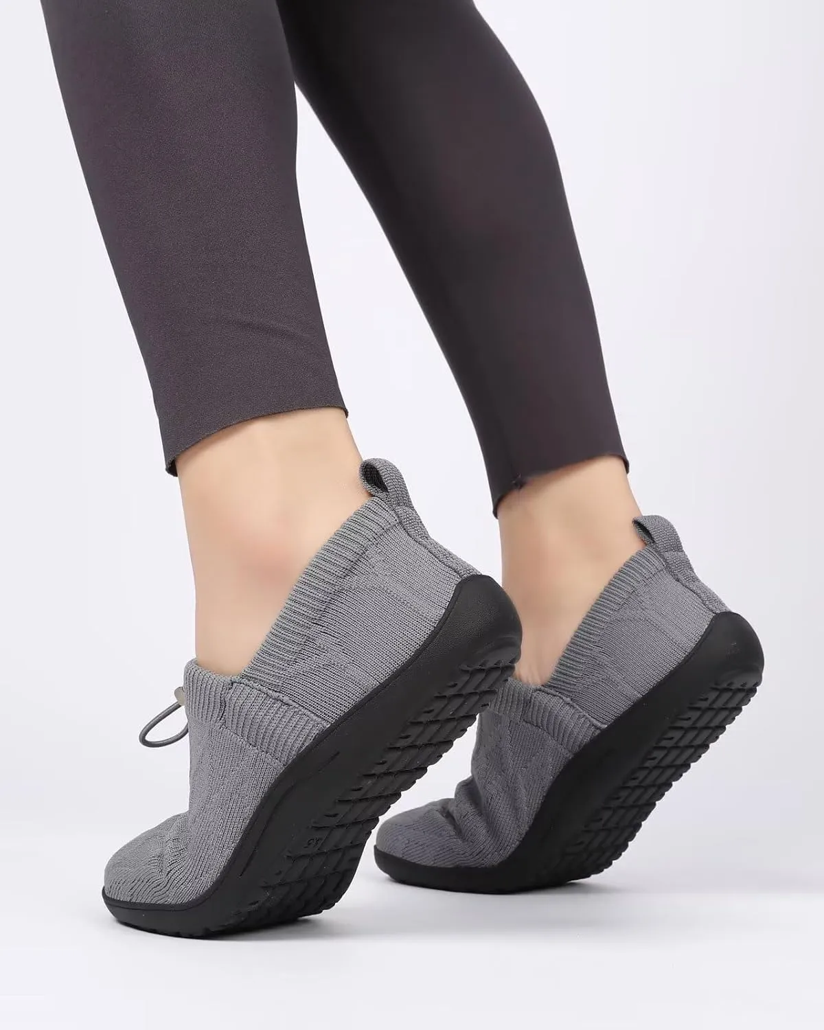 Women's Wide Toe Barefoot Minimalist Walking Shoes Comfortable Tennis Gym Athletic Flats Slip-on Sneakers
