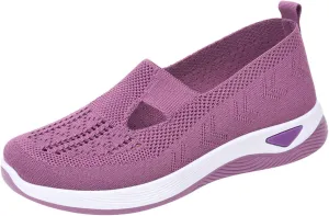 Women's Woven Orthopedic Breathable Soft Shoes Tennis Shoes Womens Wide Feet Casual Work Shoes Platform Sneakers White Tennis Shoe Loafers Dress Shoe