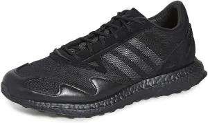 Y-3 Men's Rhisu Run Sneakers, Black/Black/Black, 8.5 Medium US