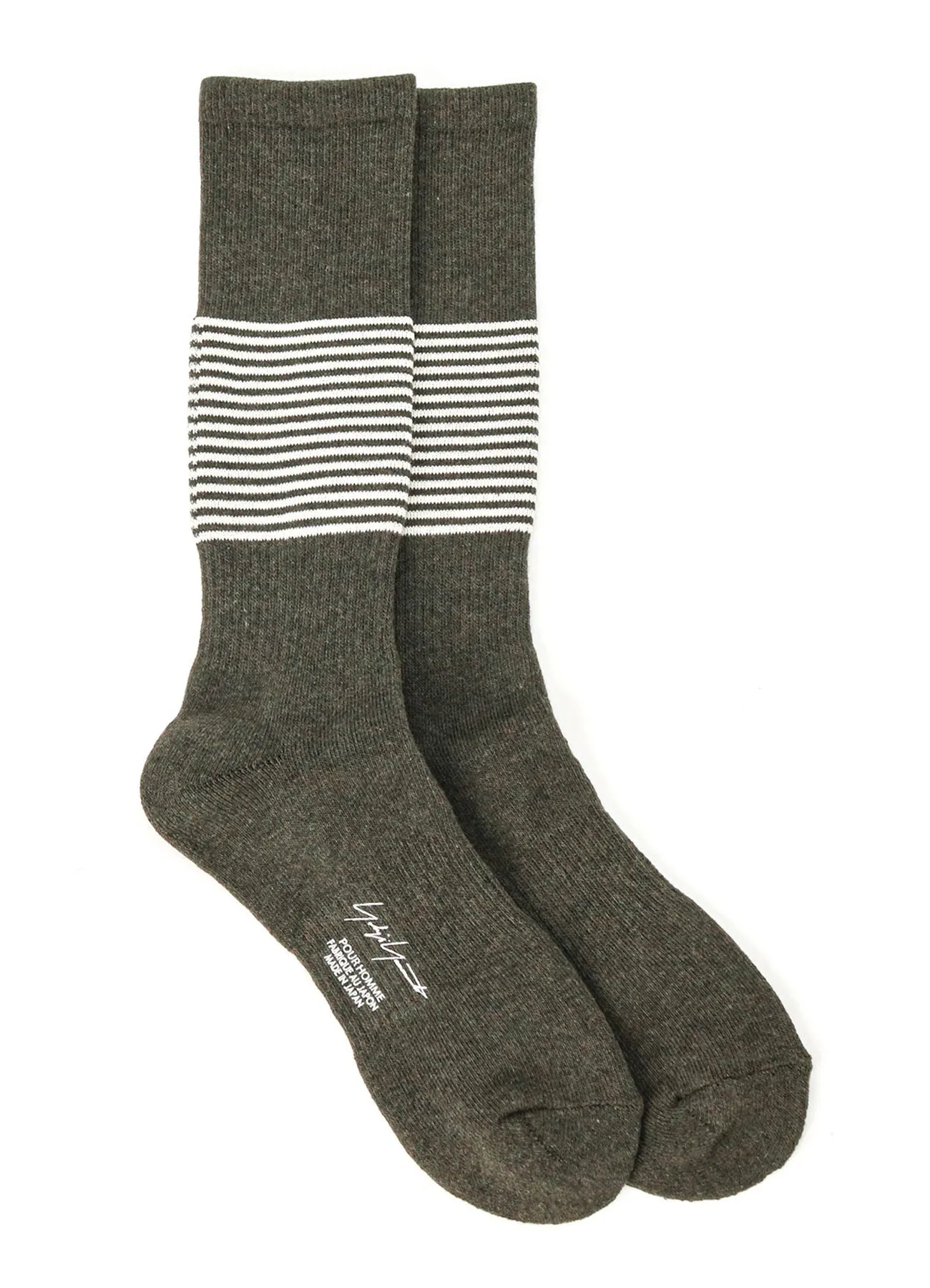 YARN DYED PILE STRIPES BOOTS SOCKS