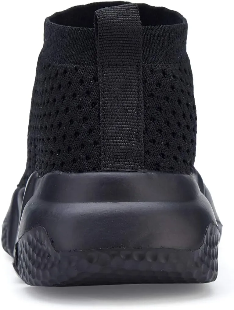 YAVY Kids Sneakers for Boys Tennis Shoes Girls Sock Sneakers for Kids Slip on Shoes Breathable high top Athletic Lightweight Walking Running Shoes