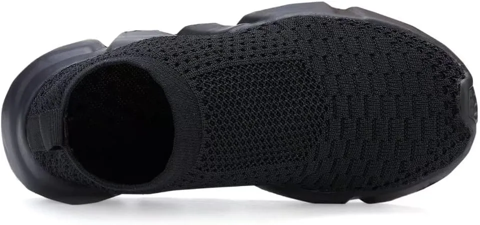 YAVY Kids Sneakers for Boys Tennis Shoes Girls Sock Sneakers for Kids Slip on Shoes Breathable high top Athletic Lightweight Walking Running Shoes