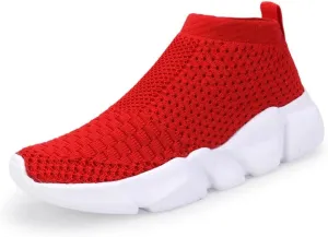 YAVY Kids Sneakers for Boys Tennis Shoes Girls Sock Sneakers for Kids Slip on Shoes Breathable high top Athletic Lightweight Walking Running Shoes