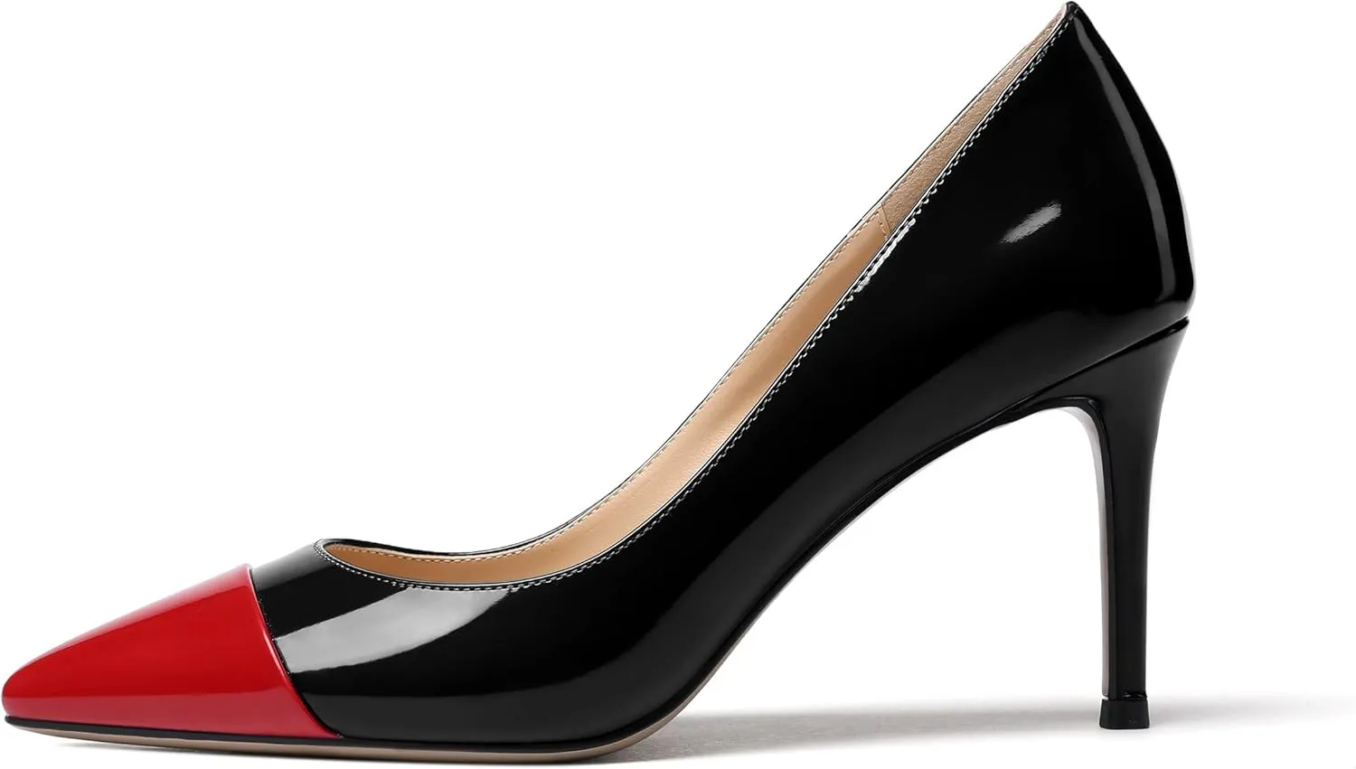 Zamikoo Women's Pointed Toe Classic Pumps Slip On Stiletto Heel Dress Shoes 85mm