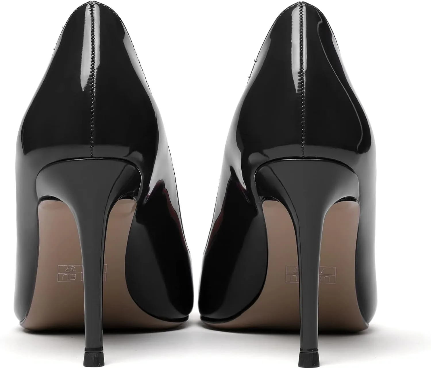 Zamikoo Women's Pointed Toe Classic Pumps Slip On Stiletto Heel Dress Shoes 85mm