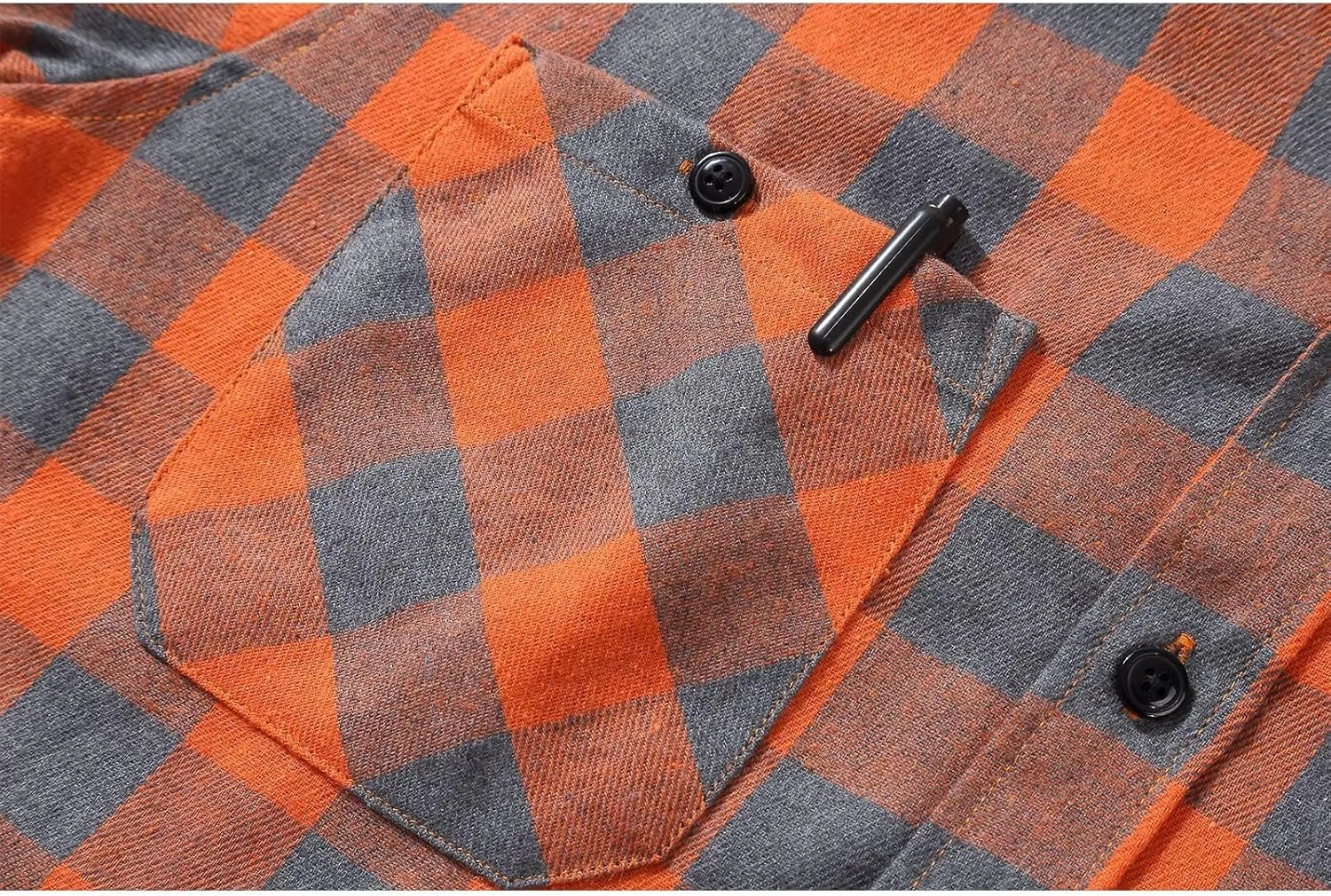 ZITY Men's Flannel Hoodie Shirts Casual Button Down Plaid Shirt Jackets for Men Long Sleeve Stylish Hooded with Pocket