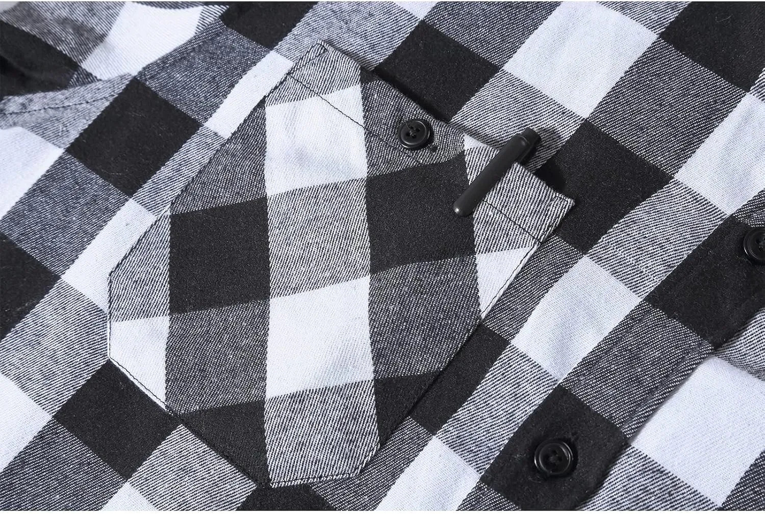 ZITY Men's Flannel Hoodie Shirts Casual Button Down Plaid Shirt Jackets for Men Long Sleeve Stylish Hooded with Pocket