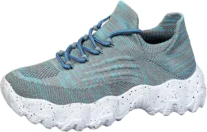 ZSpzx Platform Sneakers for Women Slip On Cushioned Footbed Knit Soft Padded Insole Arch Support Jogging Tennis Shoes Plantar Fasciitis Breathable Comfy Lightweight Daily Wear Shoe