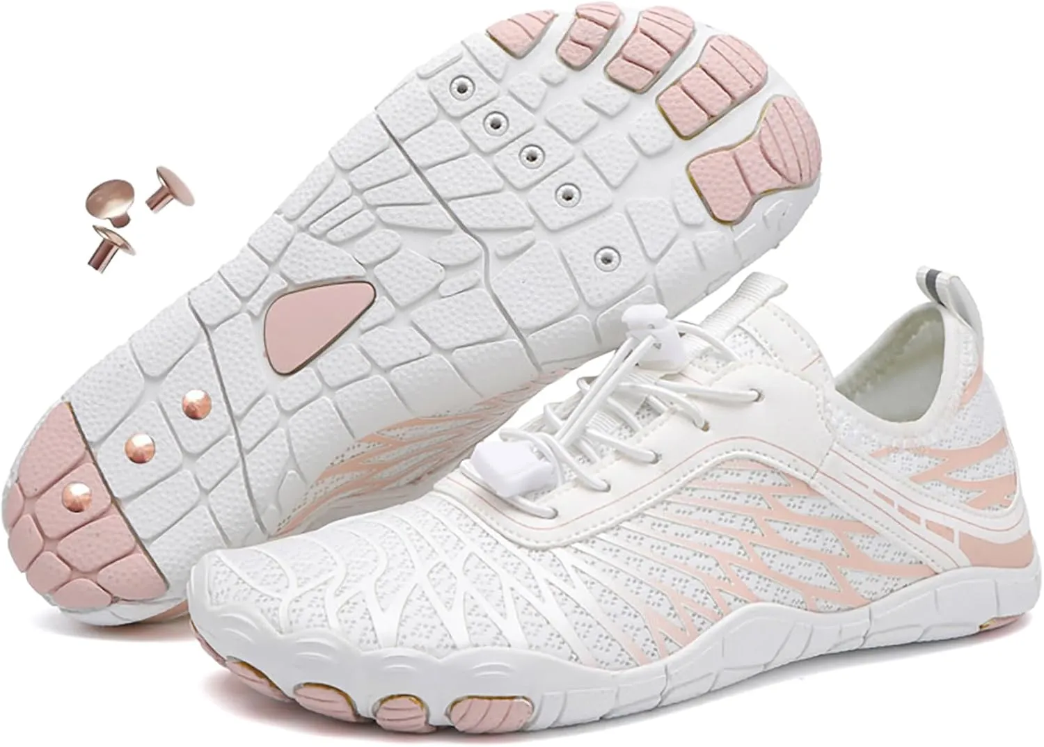Zureto Copper Grounding Shoes for Women Neuropathy, Hike Barefoot Shoes with Copper, Wide Toe Soft Comfortable