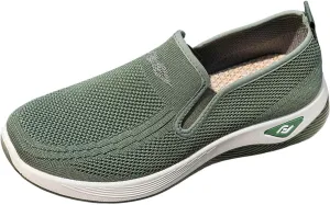 ZWRXW Women's Woven Orthopedic Shoes Diabetic Arch Support Slip On Walking Shoes Mesh Up Running Going Out Flat Sneaker Comfortable Lightweight Breathable Soft Shoe Healthy Footwear